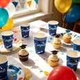 thumbnail image 4 of QuanTara Graduation Party Supplies – Cap-Themed Paper Plates & Tablecloth Set, Disposable Blue Graduation Decorations for Celebrations, 4 of 6
