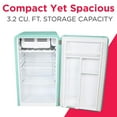 thumbnail image 3 of Frigidaire Retro 3.2 CU. ft. Compact Refrigerator - Mint, EFR372, Mint, 3 of 11