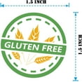 thumbnail image 2 of 500pcs Gluten Free Stickers Gluten Allergic Labels, 1.5 Gluten Contains Warning Allergies Food Rotation Stickers, 2 of 5