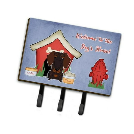 

Carolines Treasures Dog House Collection Wire Haired Dachshund Chocolate Leash or Key Holder
