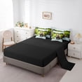 thumbnail image 5 of Homewish Safari Bear 7-Piece Bedding Comforter Set,Rustic Fish King Bedding Sets,Hunting And Fishing Bed Sheets For Boys Teens,Super Cozy Room Decor Reversible, 5 of 8
