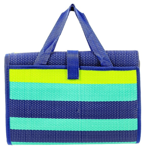 Camco Handy Mat with Strap, Perfect for Picnics, Beaches, RV and Outings, Weather-ProofGreen/Turquoise - 60" x 78" 42806