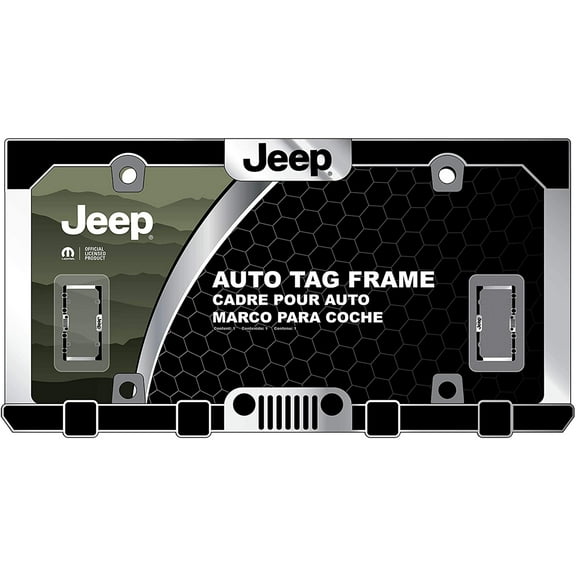 Jeep Front Grille Chrome License Plate Frame
