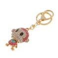 thumbnail image 7 of Monkey Rhinestone Crystal Keychain Gift Key Charm Pendant Key Chain Pink, 7 of 7