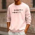 thumbnail image 5 of DPTALR Men's Casual Fashion Print Round Neck Long Sleeve Pullover Sweatshirt,Pink,Big and Tall Men M, 5 of 6