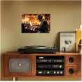 thumbnail image 4 of ZHONGYUTONG Black Music Canvas Wall Art African American Jazz Painting Music Playing Art Musical Instruments Prints Music Themed Men Room Home Decor Framed (12.00" x 18.00"), 4 of 4
