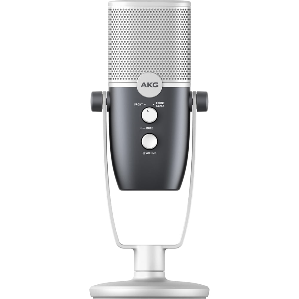 AKG AKG-C22-USB-LS Ara Two-Pattern USB Condenser Microphone, 24-bit/96kHz Bundle with Deco Gear Universal Pop Filter Microphone Wind Screen and 1 Year Extended Protection Plan