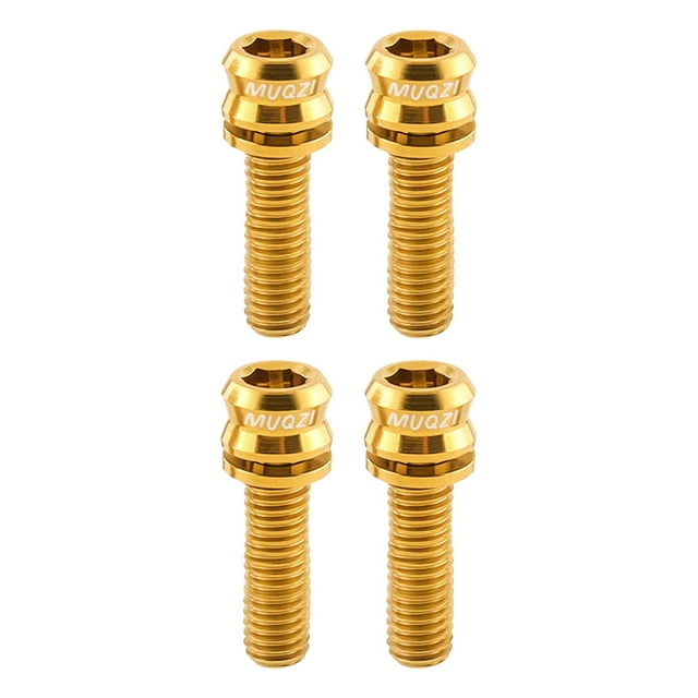 4 tornillos de titanio para vástago de manillar de bicicleta M6, accesorio de repuesto para bicicleta M5 17