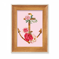 thumbnail image 1 of Acuarela rosa flor planta ancla Escritorio Marco de fotos de madera Pantalla Imagen Arte Pintura Múltiples conjuntos, 1 of 4