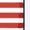 White, variant on Vote American Flag Adult Blue Long Sleeve Hoodie-Medium