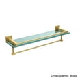 thumbnail image 2 of Montero Collection 22 Inch Gallery Glass Shelf with Towel Bar, 2 of 5