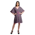 thumbnail image 4 of Moomaya Short Caftan Cover Up Dress Printed Women Kaftan Beachwear Cover Up, 4 of 6