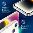thumbnail image 4 of Crystal Clear Case for iPhone 14, [Not Yellowing] [Camera Protection] [Military Grade Drop Tested] Transparent Shockproof Protective Phone Case Soft Silicone Slim Cover, 6.1 inch, Transparente, 4 of 16