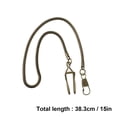 thumbnail image 2 of KALLORY 1Pc Dark Brown Pocket Watch Chain for Men and Women with Multi-functional Use 14.6x0.4in, 2 of 8