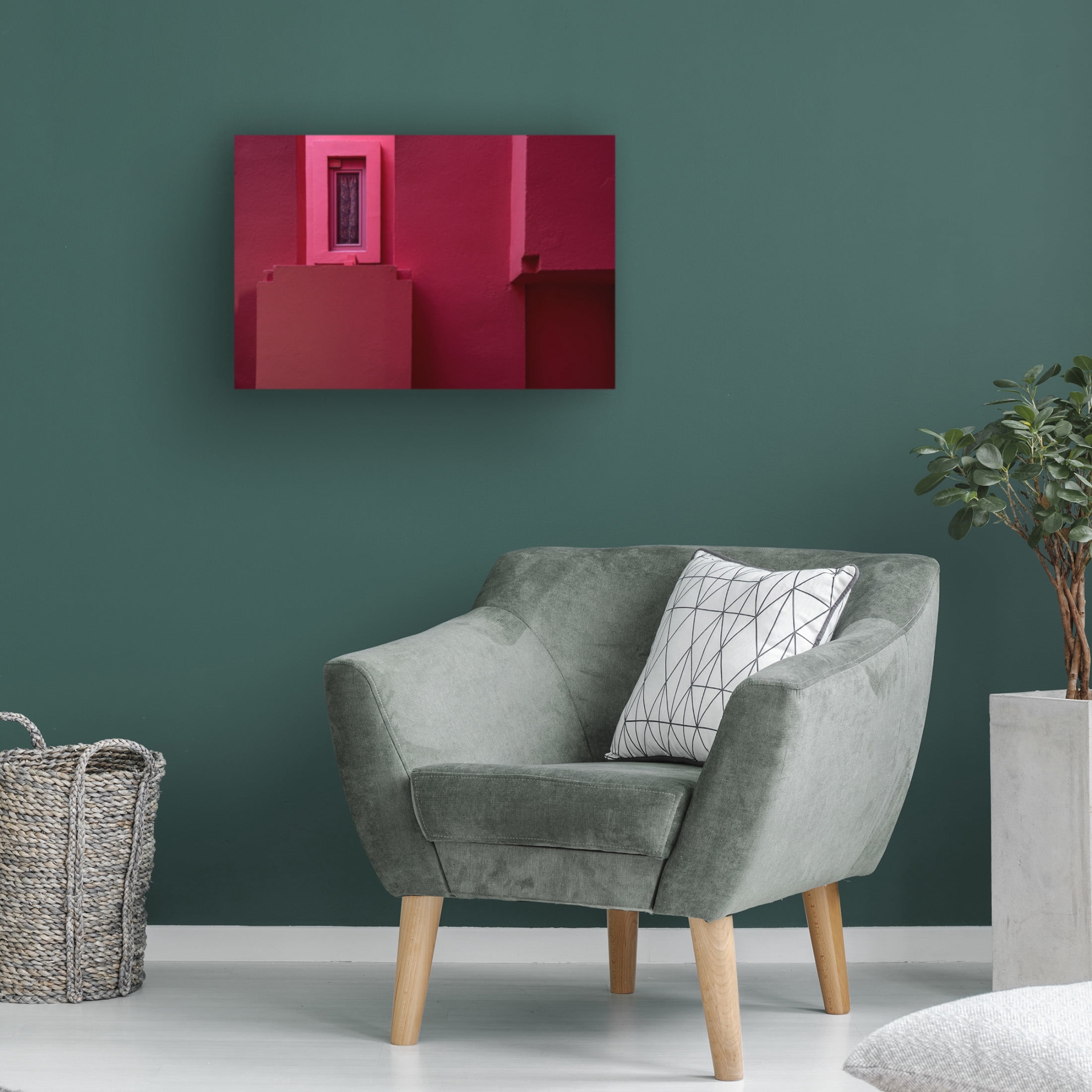 Trademark Fine Art Linda Wride Muralla Roja 13 Canvas Wall Art