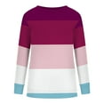 thumbnail image 4 of Patlollav Pntutb Women Sweatshirt Long Sleeve Clearance,Ladies Solid Loose Tunic Tops, 4 of 6