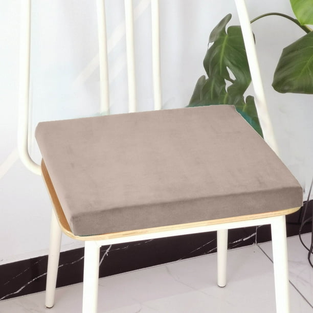 Cojín de esponja para sofá y ventana, cuadrado de 40 x 40 x 3 cm, con base antideslizante y lazos, funda lavable a máquina para mayor comodidad en casa, oficina y dormitorio.,Vsgery