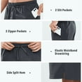 thumbnail image 5 of NORTHYARD Men's 7 Inch Athletic Basketball Shorts with 4 Pockets Workout Gym Short Darkgrey XL, 5 of 8