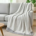 thumbnail image 3 of I -FAMILY Chenille Honeycomb Knit Throw Blanket, Reversible Cozy Decorative Blanket, Lightweight Soft Warmth, 3 of 3