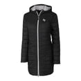 thumbnail image 2 of Women's Cutter & Buck Black Air Force Falcons Rainier Primaloft Eco Hooded Long Coat, 2 of 3