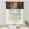 thumbnail image 3 of Autumn Kitchen Window Curtain Valance Maple Leaf Natural Landscape Vintage Window Window Treatment Valance Curtains for Bathroom 54 by 18 in, 1 Panel, 3 of 6