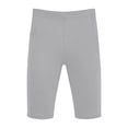 thumbnail image 5 of Yourumao Biker Shorts for Women with Pocket High Waisted Skinny Shorts Tummy Control Knee Length Pants Solid Summer Shorts for Athletic Workout, 5 of 6