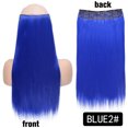 thumbnail image 1 of Typpkmm Hair Extensions, 5 Clip Recto Synthetic Fiber, 22 Inch Red Black Blonde Clip In Hairpiece for Women, 1 of 7