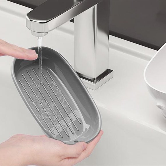 Convenient Soap Dish with Super Suction Cup Perfect for Bathroom and Kitchen