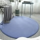 thumbnail image 3 of Injueey Alfombra redonda de felpa de 60cm, grande, antideslizante, gruesa, de forro polar Coral, para dormitorio, salón, baño, estilo Simple, alfombra Decoración del hogar Rosado Injueey HA072092-05, 3 of 6