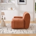 thumbnail image 5 of Noble House Arview 42" Chenille Oversized Accent Chair, Deep Seat Boneless Lounge Floor Sofa for Living Room, Orange, 5 of 6