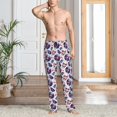 thumbnail image 2 of Balery record rock music Skull Pantalones de pijama para hombre, pijama ultraligero, pantalón de descanso-Medium, 2 of 6