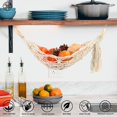thumbnail image 6 of Luxtrada Macrame Fruit Hammock Under Cabinet Hanging Fruit Hammock for Boho Kitchen Decor, Handwoven Veggie Banana Hammock, 6 of 9