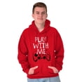 thumbnail image 5 of Play With Me Gamer Funny Nerdy Geeky Hoodie Hooded Sweatshirt Men Brisco Brands S, 5 of 6