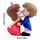thumbnail image 3 of 2 Piezas de Adornos, Linda Pareja de Muñecas Besándose, 3 of 6