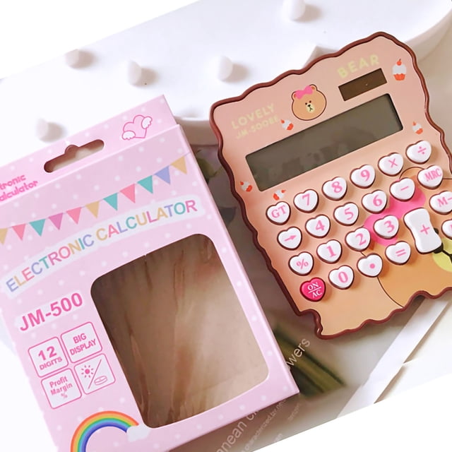 Calculadora de escritorio, calculadora de escritorio con dibujos animados, calculadora de dígitos, calculadora de dibujos animados, rendimiento confiable