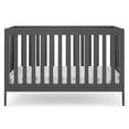 thumbnail image 3 of Delta Children Hayes 4-in-1 Convertible Baby Crib - Greenguard Gold Certified, Charcoal, 3 of 15