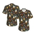 thumbnail image 3 of Yiaed Gnome Insect Frog Print Women's T Shirt V-Neck Short Sleeve Shirt Casual Breathable Tee Summer Tops-XX-Large, 3 of 5