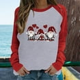 thumbnail image 2 of Clearance under 10.00 LYXSSBYX Womens Tops Long Sleeve Clearance Women Autumn And Winter Casual Christmas Printed Round Neck Long Sleeve Pullover Blouse Sweatshirt Tops, 2 of 5