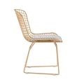 thumbnail image 5 of Home Square 2 Piece Wire Dining Side Chair Set in French Gold, 5 of 9