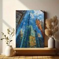 thumbnail image 6 of Skyscraper Reflection Canvas Wall Art，Modern Loft Decor for Living Room Office Hotel Lobby, 6 of 8