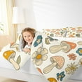 thumbnail image 4 of jejeloiu Cartoon Flowers Floral Bedding Comforter Set,Colorful 3D Mushroom Twin Comforter Sets,Fungus Botanical Bedding Set For Girls Teens,Ultra Soft Home Decor Reversible,2-Piece, 4 of 8