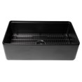 thumbnail image 2 of Black Matte Workstation 33" x 20" Single Bowl Fireclay Farm Sink, 2 of 8