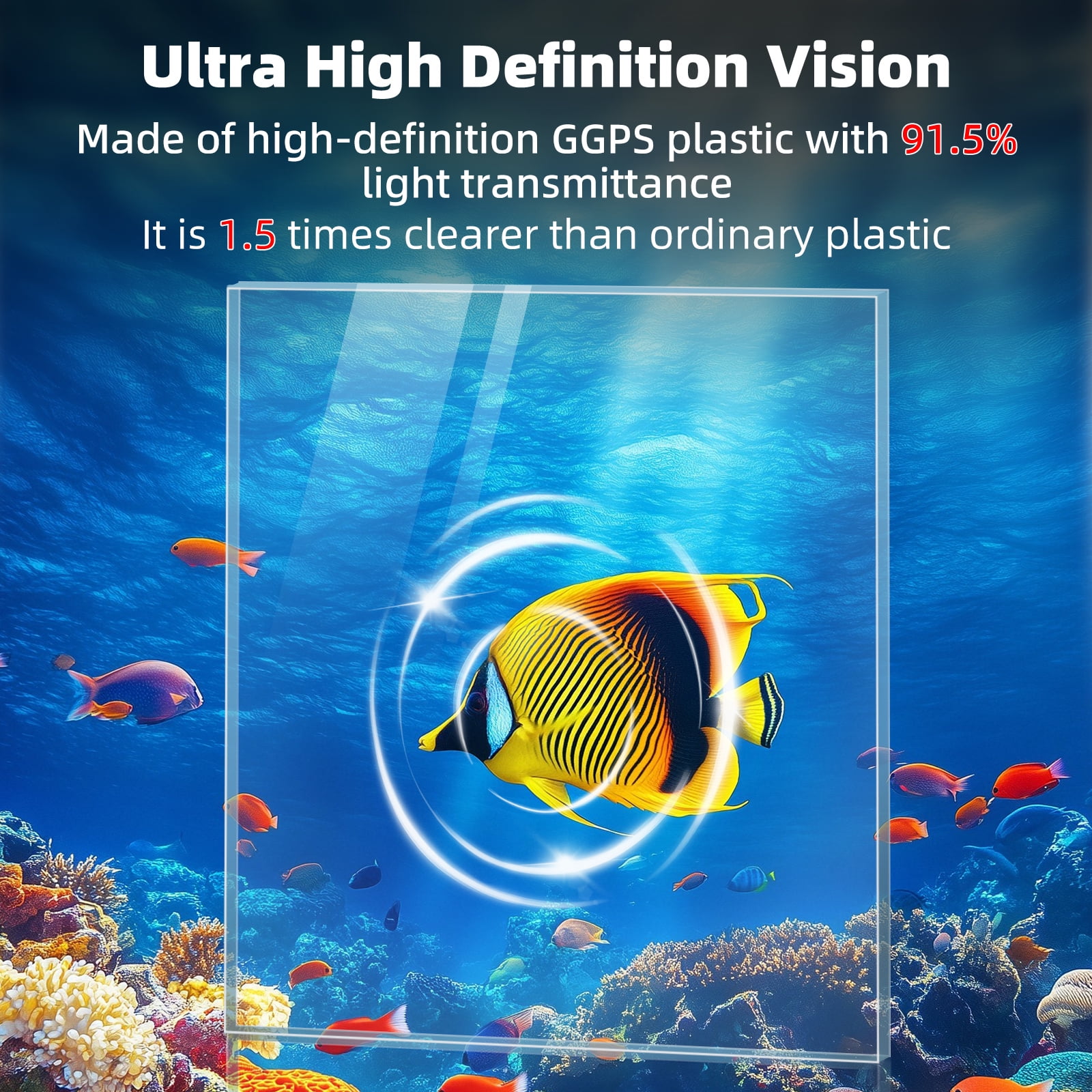 DaToo Small Fish Tank Ultra-Clear 1.6 Gallon Aquarium Starter Kits with LED Lighting and Filter System Beginner-Friendly Mini Betta Aquarium for Small Fish Shrimp Desktop Room Decoration