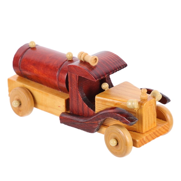 IFANLANDOR Model Cars Desktop Vintage Car Wood Craft Car Adornment Dining Room 1Pack