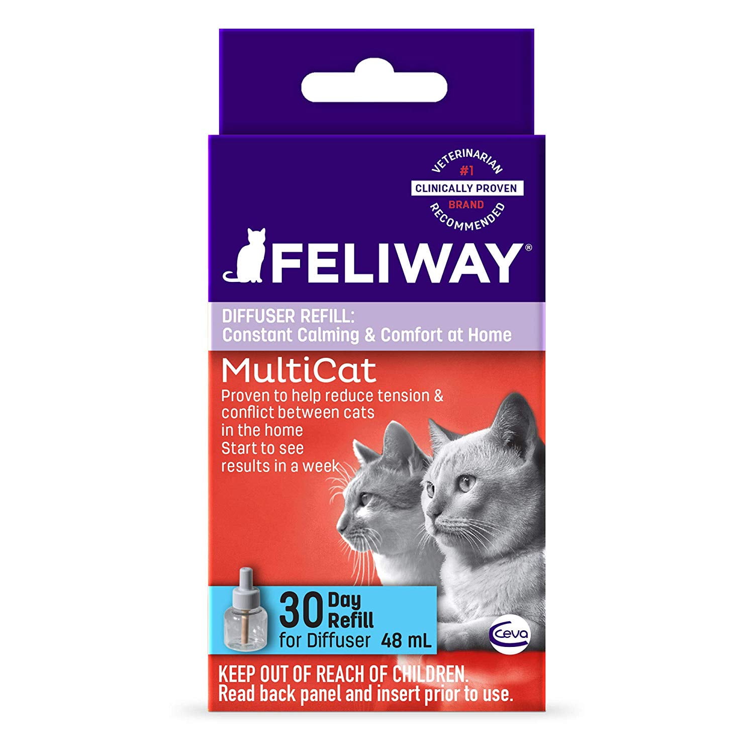 Feliway MultiCat 30 Day Diffuser Refill for Cats