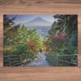 thumbnail image 6 of Ambesonne Nature Jigsaw Puzzle, Sakura Garden, Heirloom-Quality Fun Activity for Family Durable Cardboard, 1000 pcs, Green Grey, 6 of 6