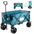 thumbnail image 1 of Chariot Utilitaire Pliant pour l'Extérieur avec Grosses Roues, Chariot de Jardin Pliable Robuste pour le Camping et les Courses, 1 of 7