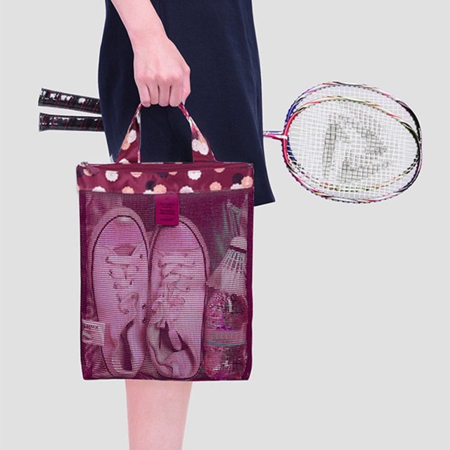 Bolsa de almacenamiento para deportes al aire libre para mujer bolso Ehuebsd de hombro informal de moda de malla para playa y natación para verano