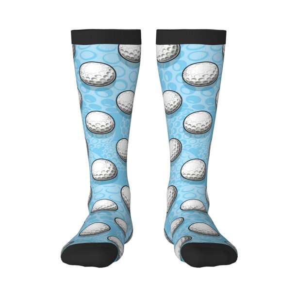 Balery Golf Balls 1 Calcetines novedosos Calcetines deportivos Calcetines hasta la rodilla Calcetines de algodón Calcetines originales y geniales