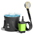 thumbnail image 1 of Ducha Portátil color negro para camping 7500mAh regadera camping eléctrica Eo Safe Imports Verde, 1 of 4